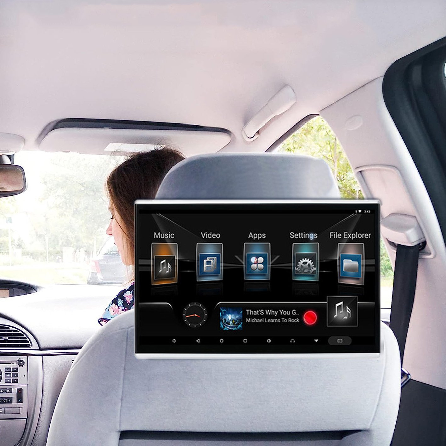 Hot Selling Car Headrest Monitor Android Smart Universal Touch Screen Dvd Player Car Rear Entertainment System Player